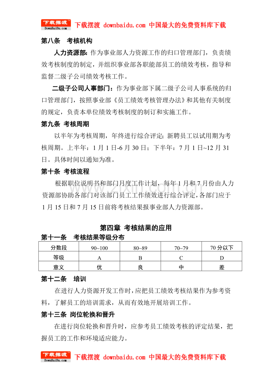 美的集团人力资源制度(全套)-员工绩效考核管理办法.doc_第3页