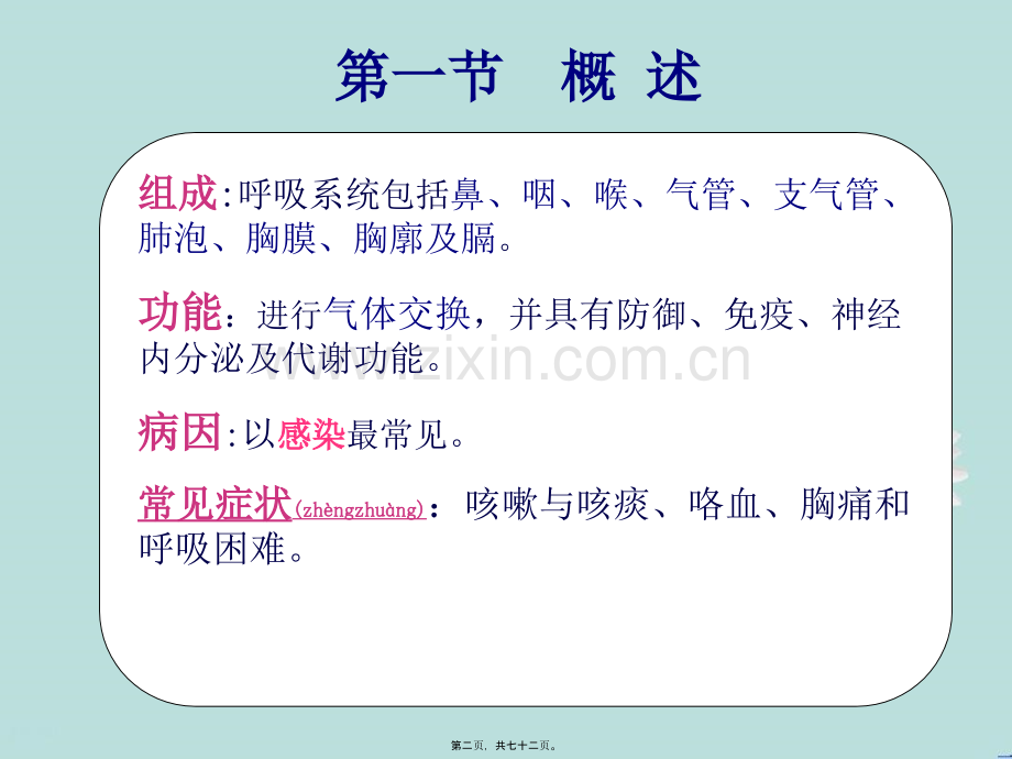 呼吸系统概述概述.ppt_第2页