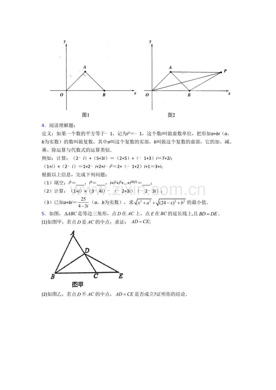 八年级数学上册压轴题质量检测试题解析(一).doc_第2页