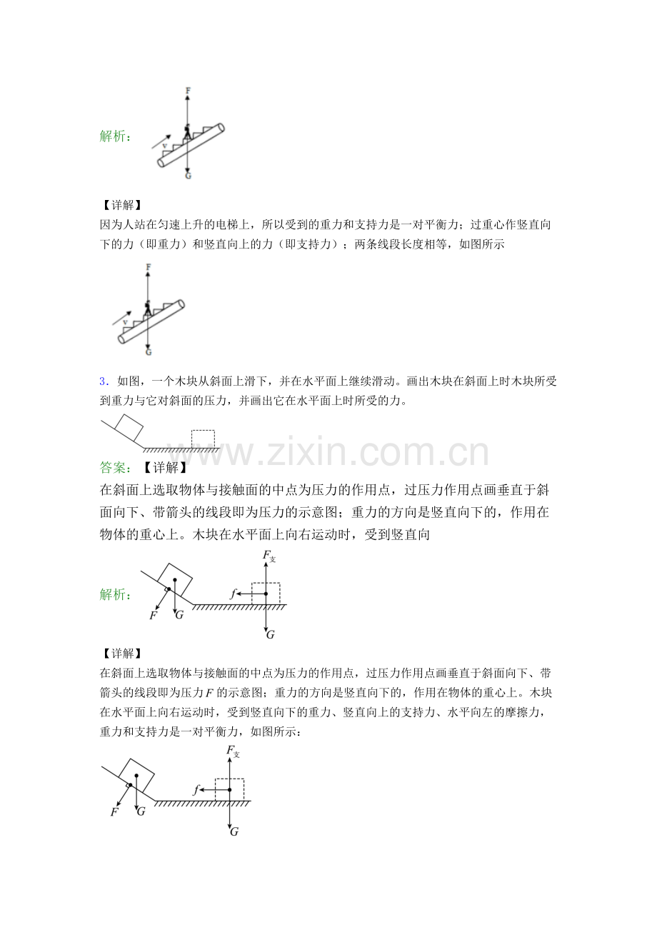 八年级物理下册作图题试卷综合测试(Word版含答案).doc_第2页