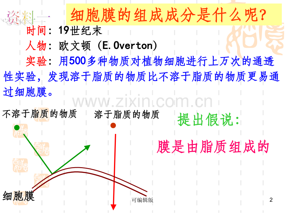 细胞膜的结构和功能.ppt_第2页