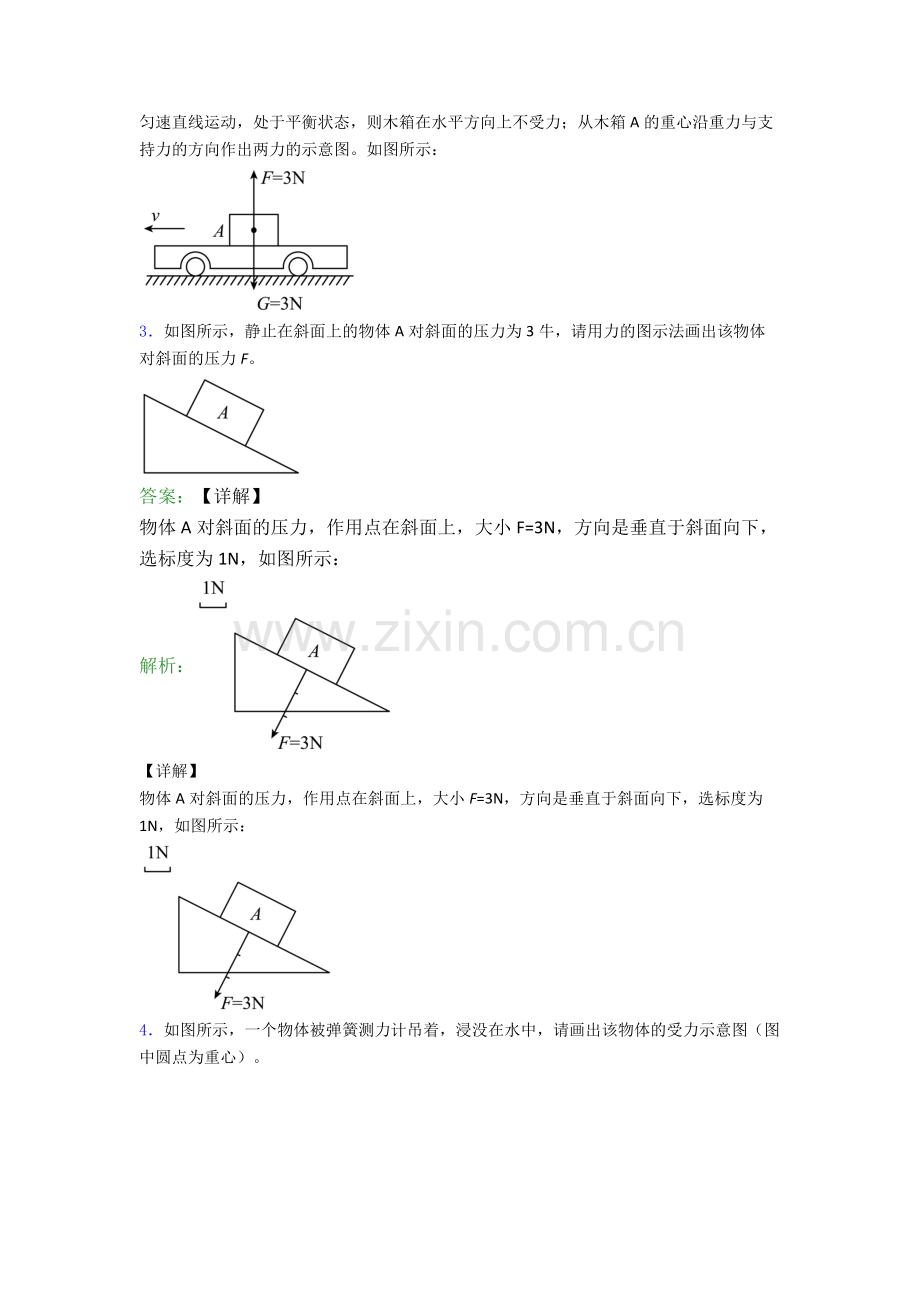 人教版八年级下册物理张家港物理作图题试卷易错题(Word版含答案).doc_第2页