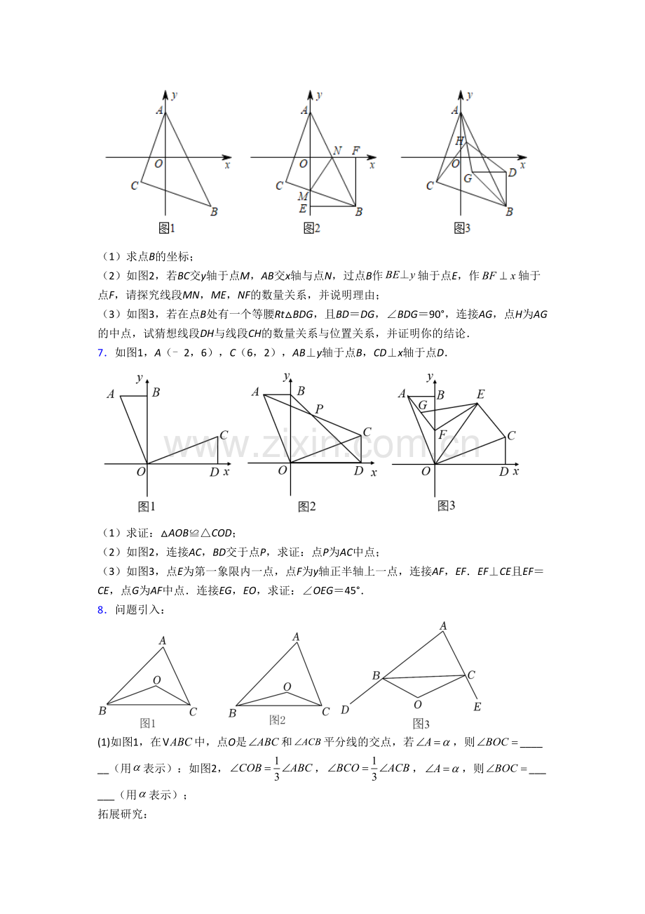 初二数学上册压轴题强化检测试卷(一).doc_第3页