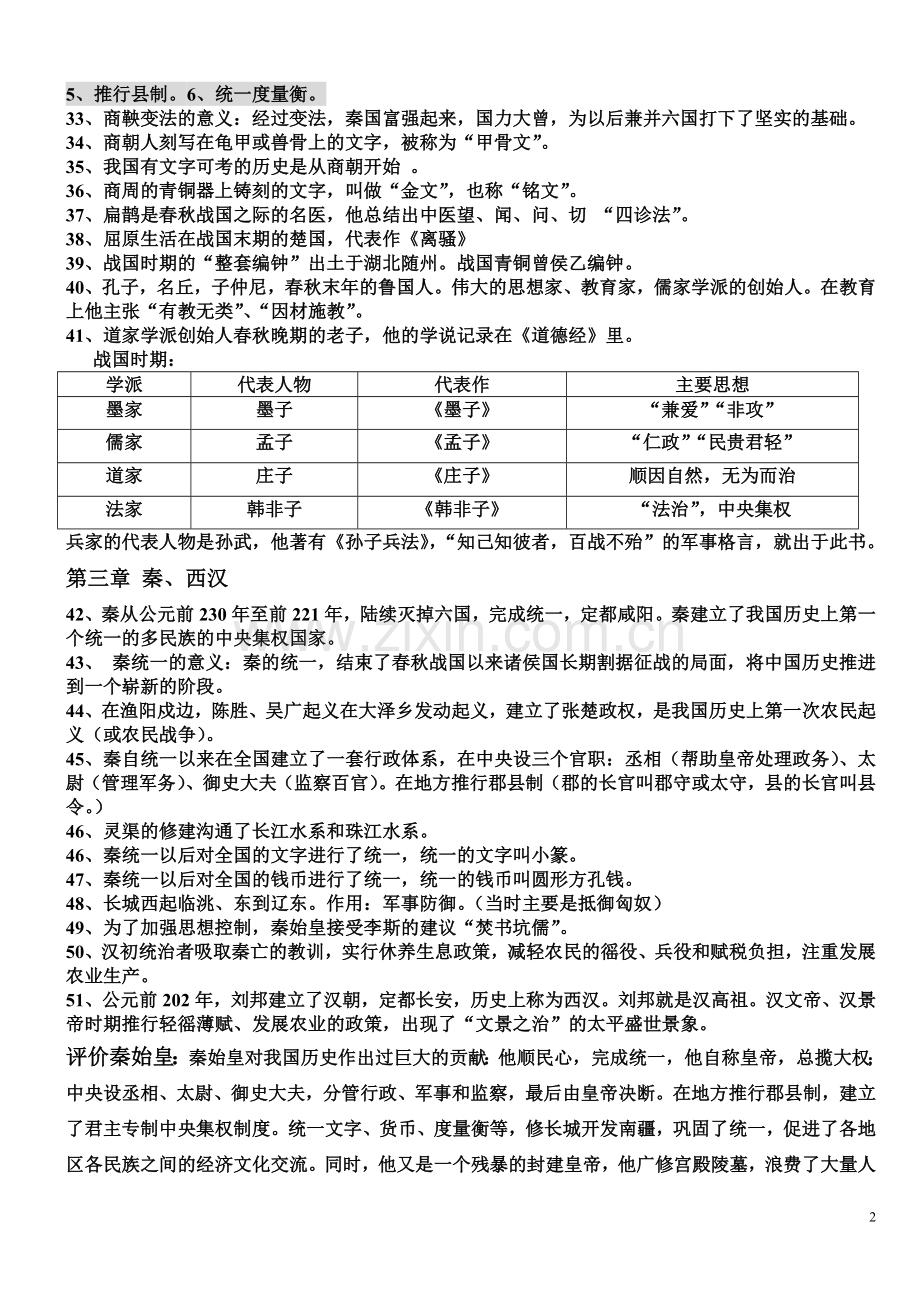 初一历史期中考试知识点归纳.doc_第2页