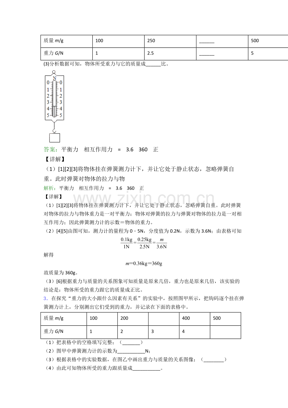 人教版八年级下册物理实验题试卷模拟训练(Word版含解析).doc_第2页