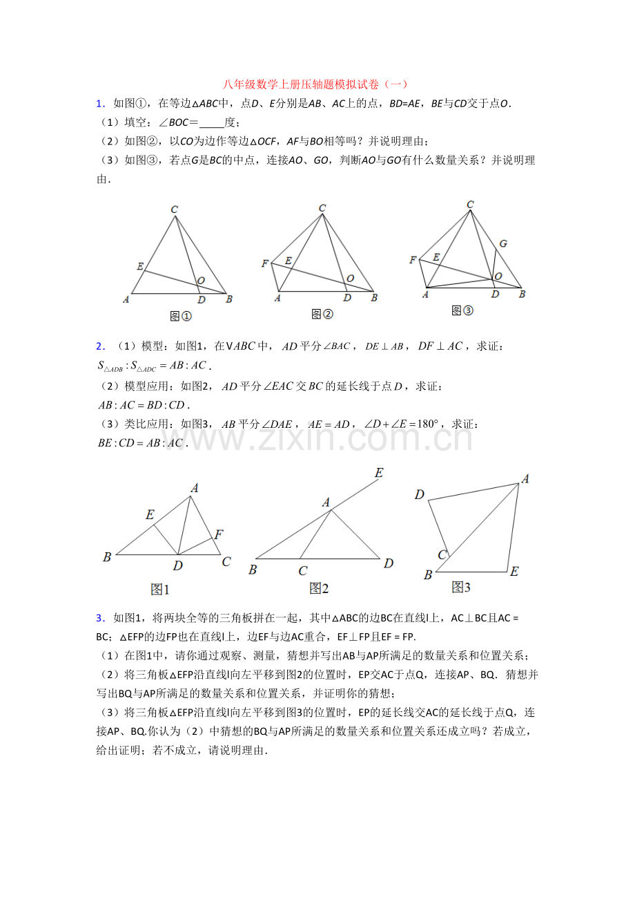 八年级数学上册压轴题模拟试卷(一)[003].doc_第1页