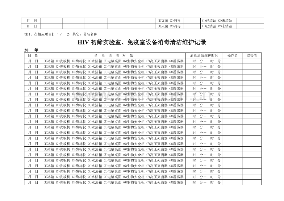 医疗废物处理记录表.doc_第3页