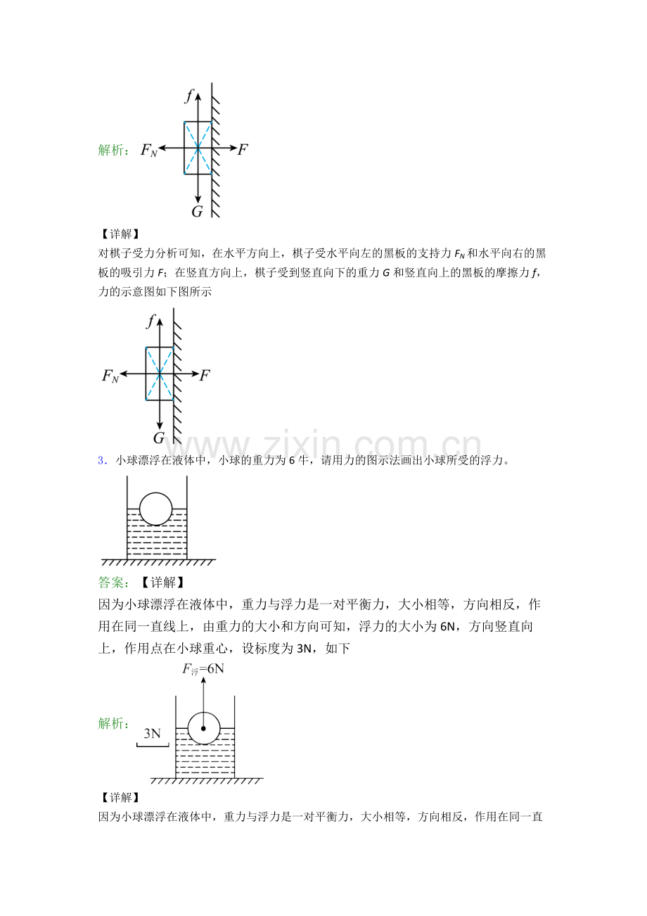 人教版八年级下册物理作图题试卷综合测试(Word版含答案).doc_第2页