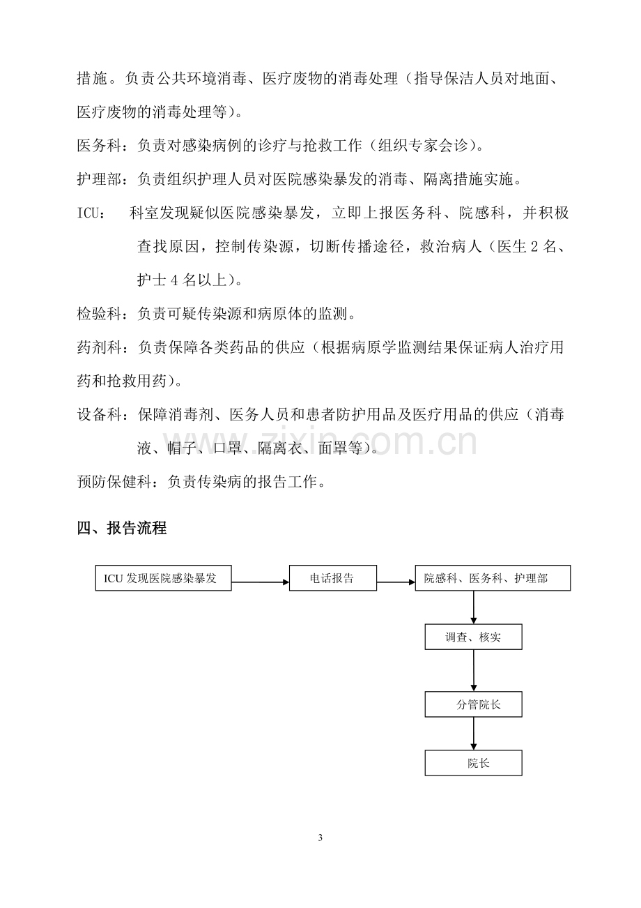 医院感染暴发应急处置演练方案.doc_第3页