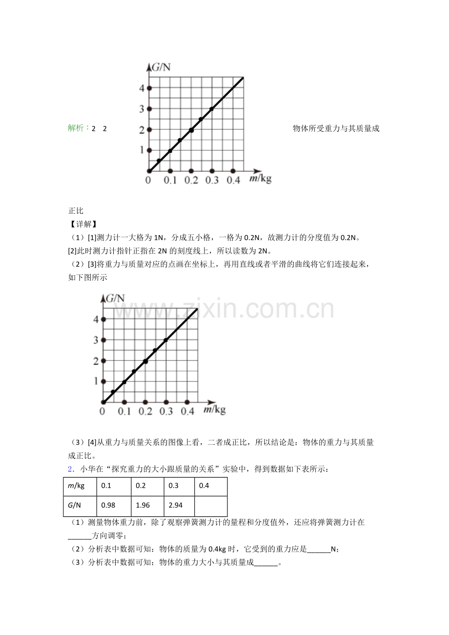 八年级下册物理濮阳物理实验题试卷练习(Word版含答案).doc_第2页