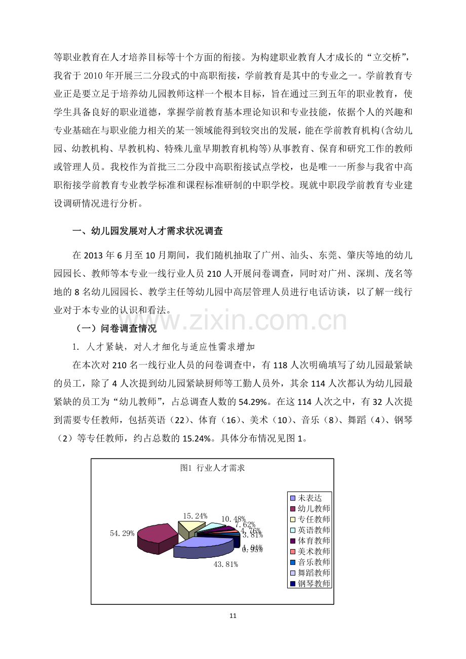 广东中职学前教育专业调研报告.doc_第2页