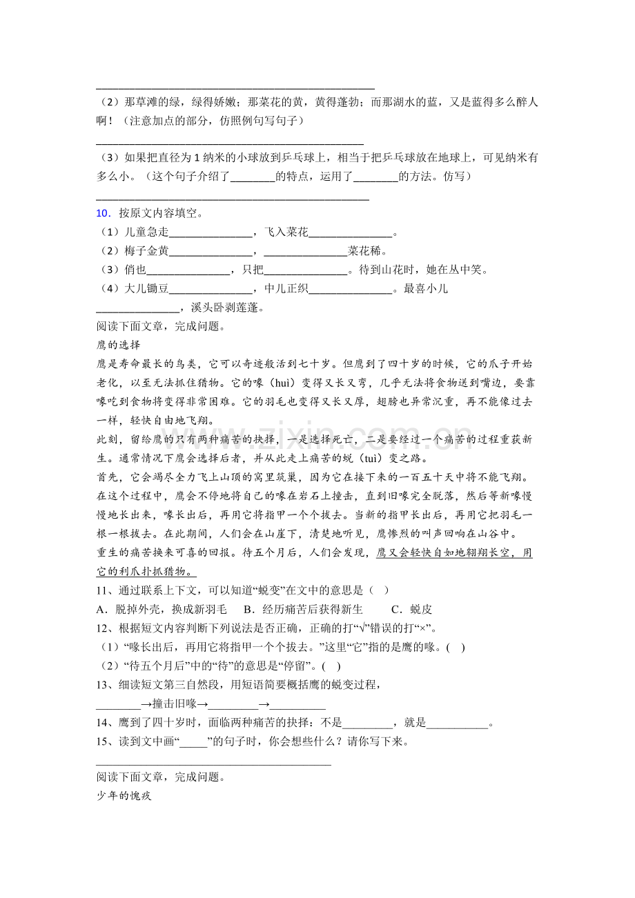 【语文】山东省高密市第二实验小学小学四年级下册期末试题.doc_第2页