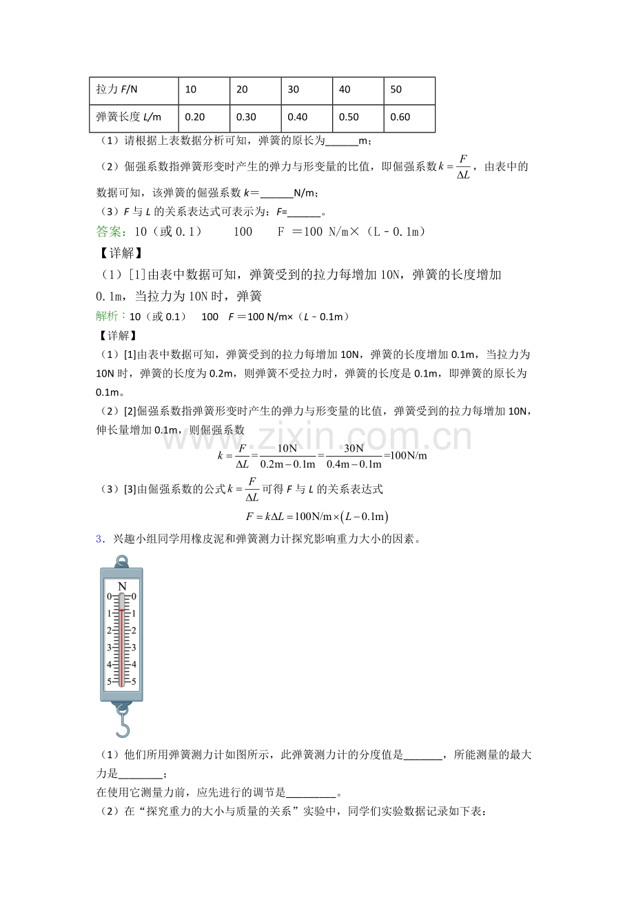 人教版八年级下册物理江阴物理实验题试卷测试与练习(word解析版).doc_第2页