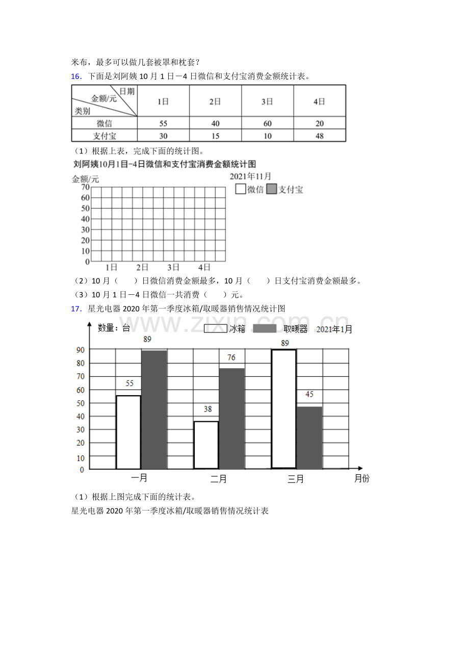 2024年人教版小学四4年级下册数学期末解答考试题及答案.doc_第2页