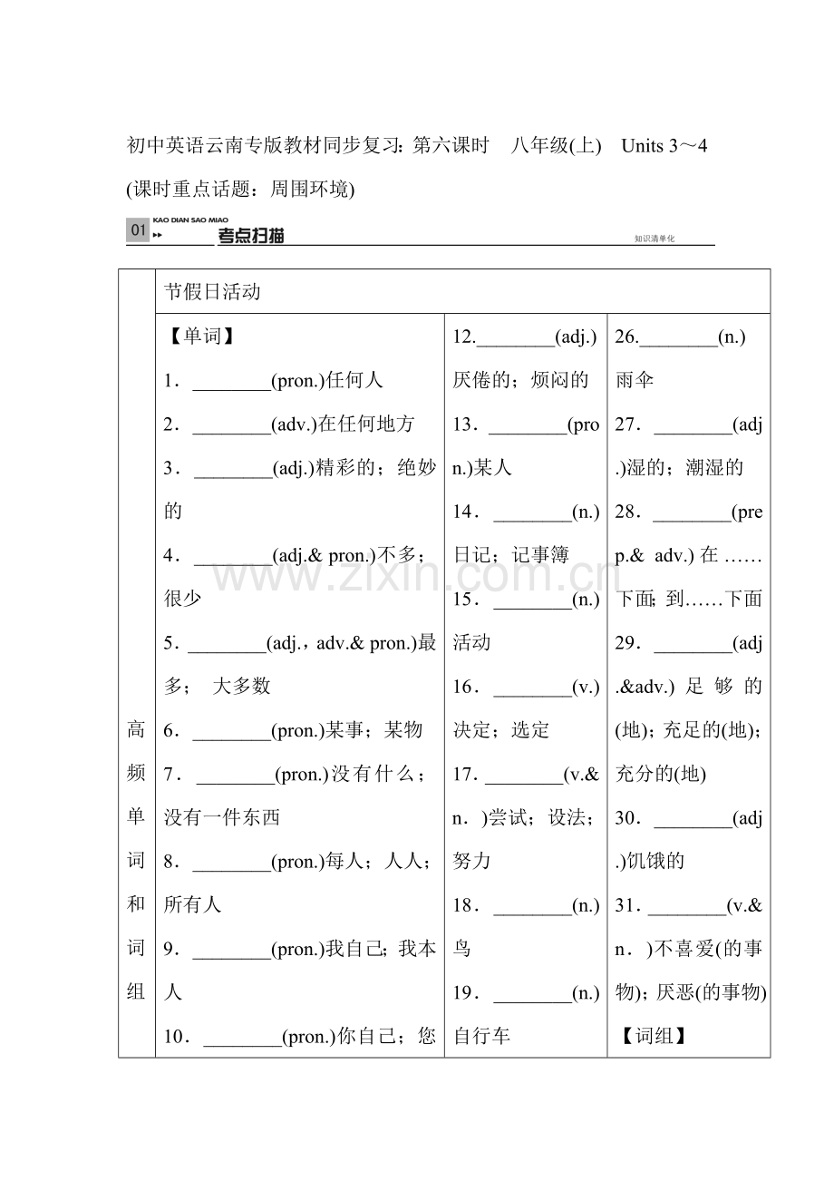 2017届中考英语第一轮复习检测19.doc_第1页