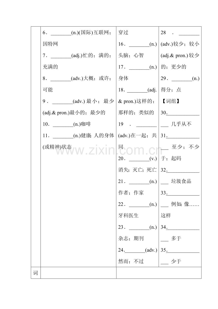 2017届中考英语第一轮复习检测19.doc_第3页