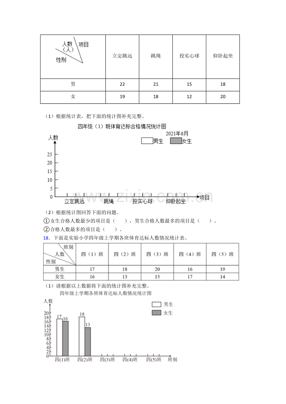 人教版四4年级下册数学期末解答考试题(含答案)图文.doc_第3页