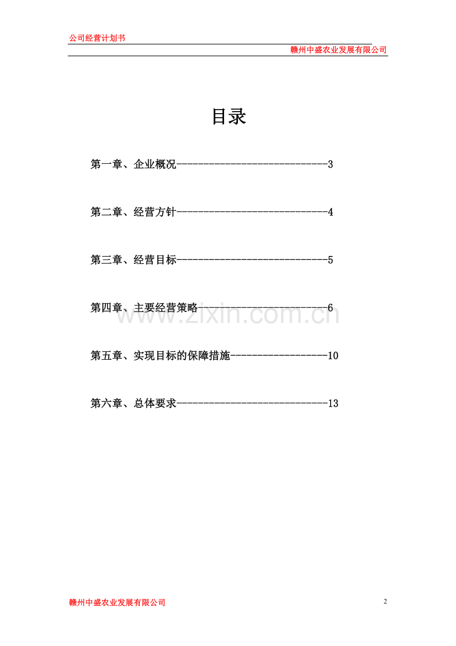 公司运营计划书模板.doc_第2页