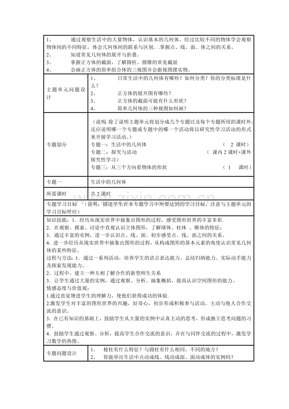 初中数学《丰富的图形世界》单元教学设计以及思维导图.doc_第2页