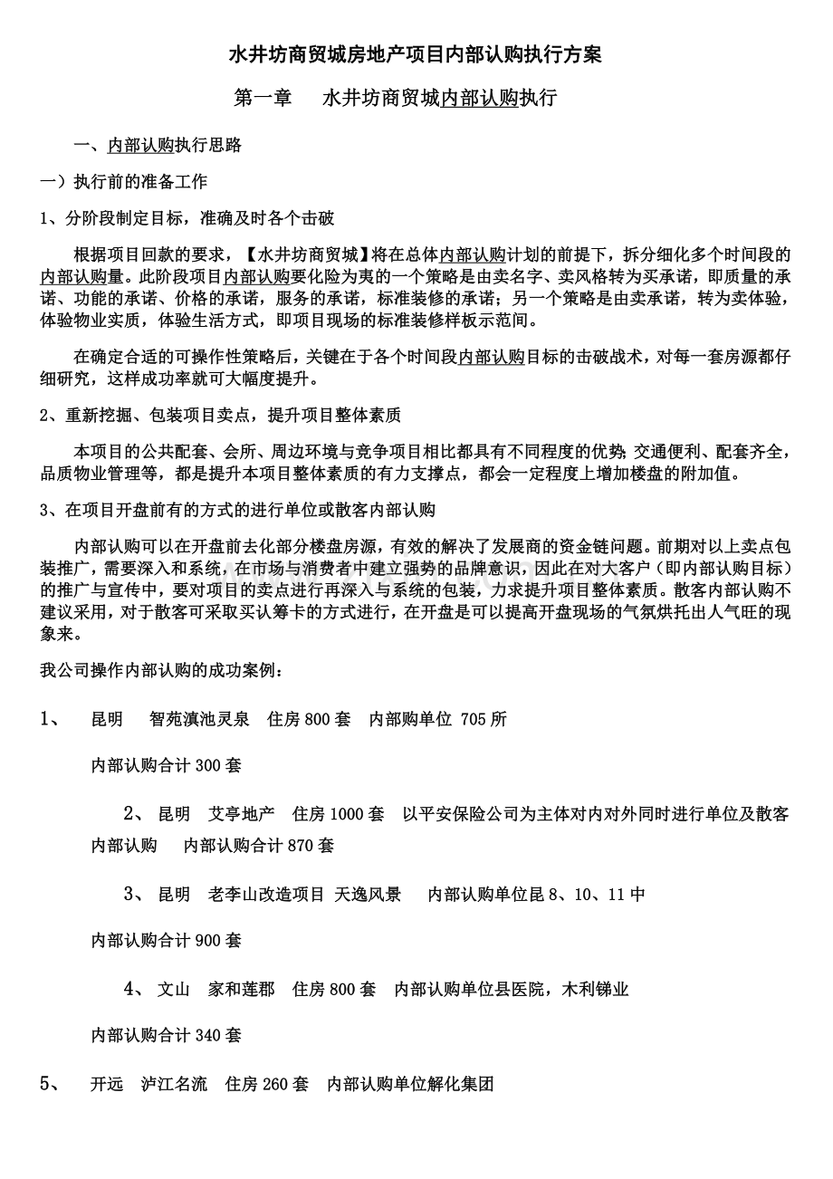 房地产项目大客户销售执行方案.doc_第1页