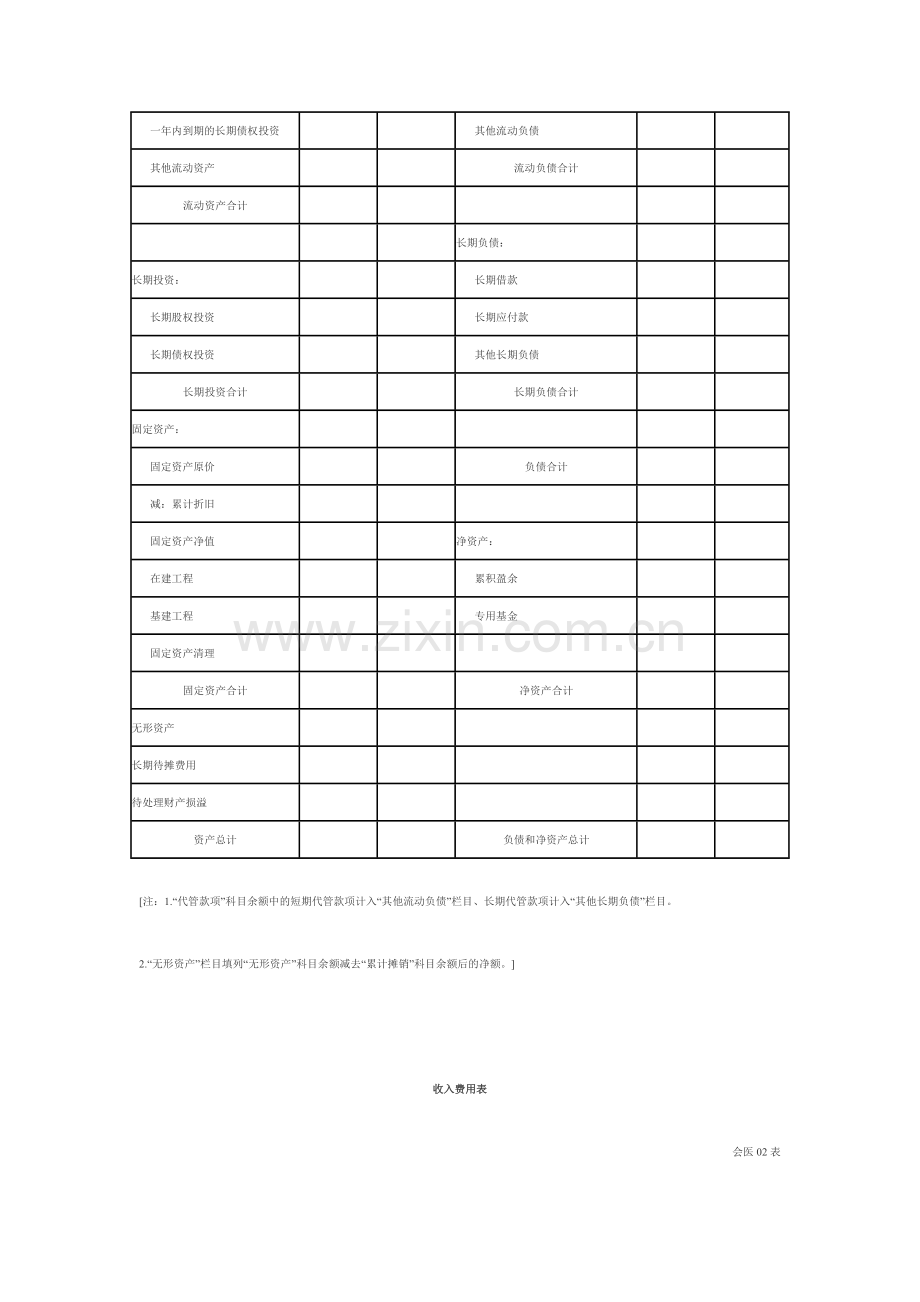 医院会计报表格式.docx_第2页