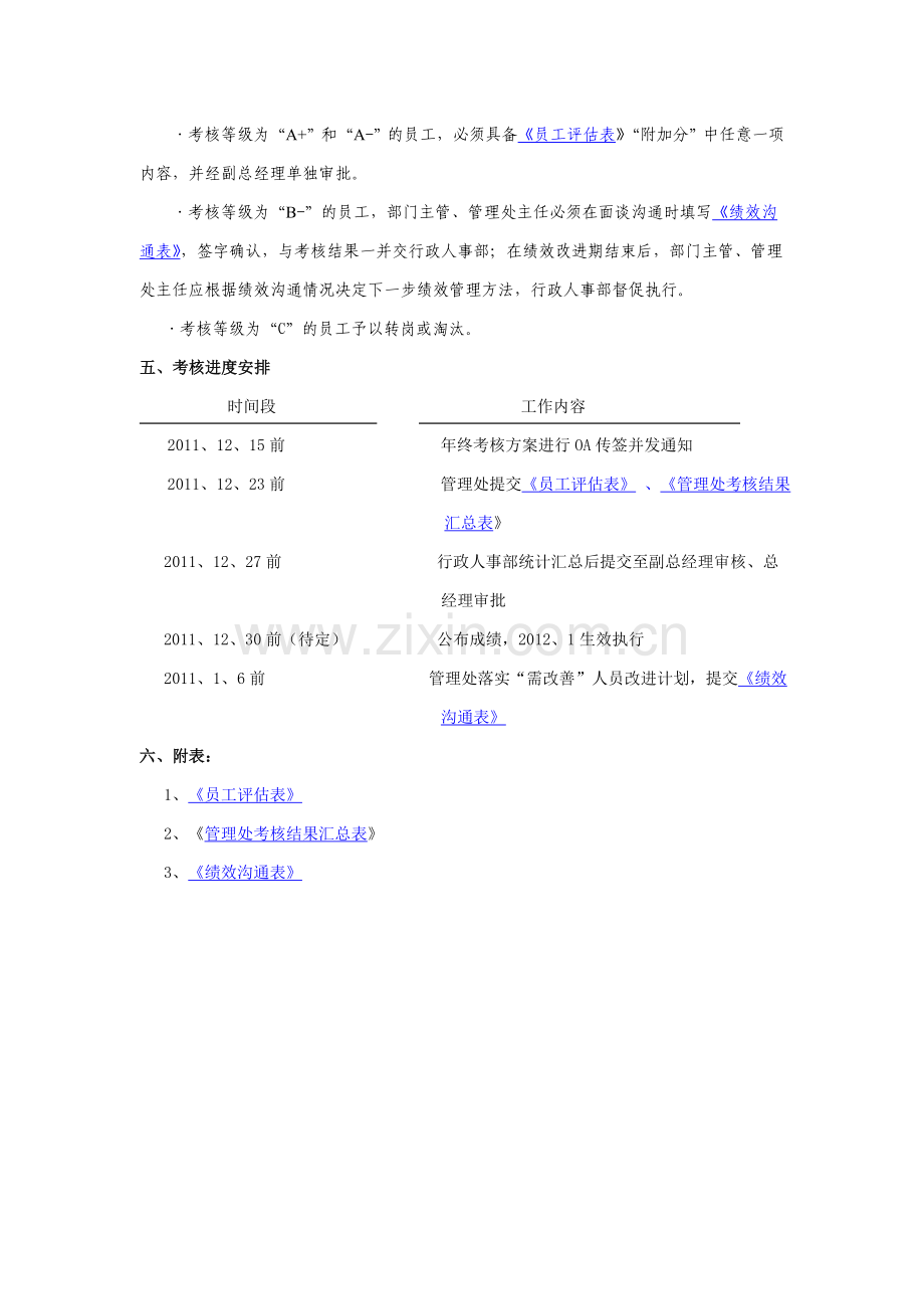 基层员工2011年物业公司年终绩效考核方案(可删除).doc_第2页