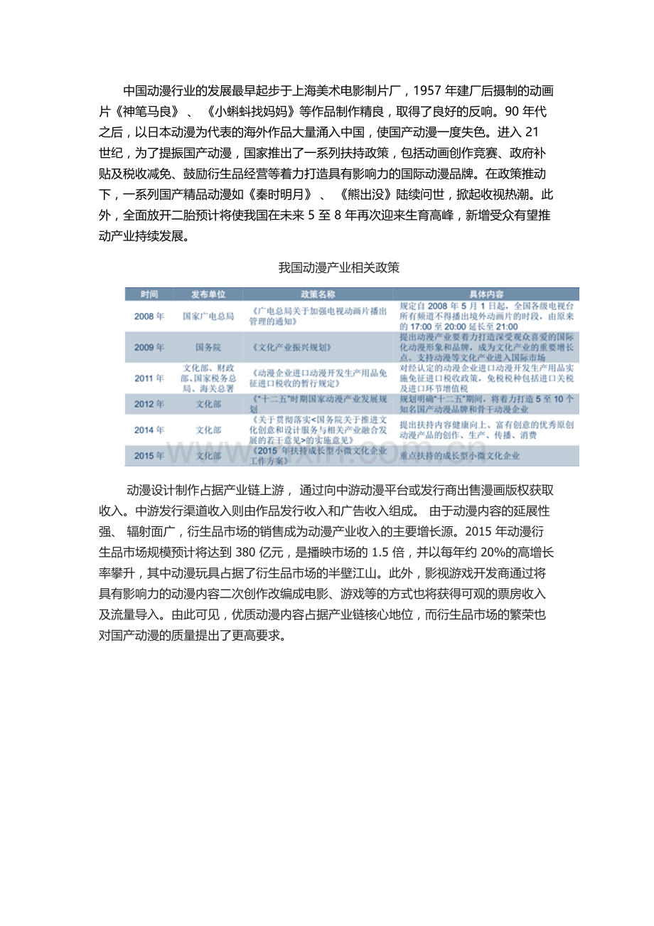 动漫产业行业现状及可行性报告.docx_第2页