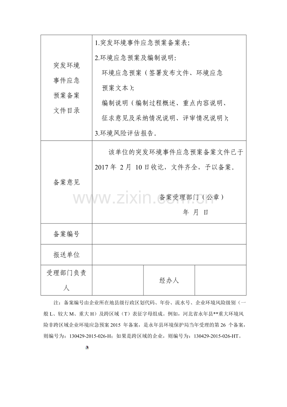 应急预案备案表(样本).doc_第2页