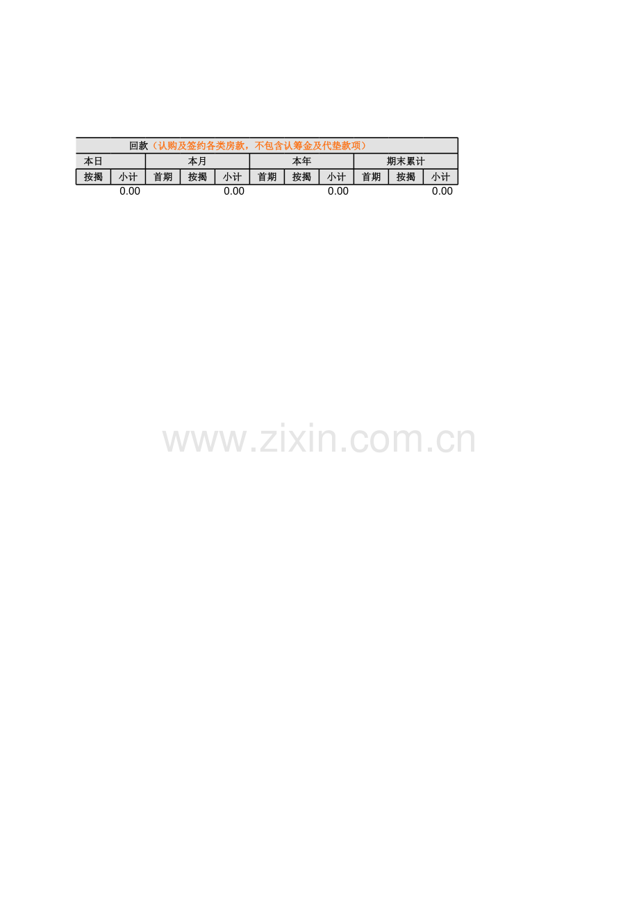 房地产项目销售日报表模版.xls_第3页