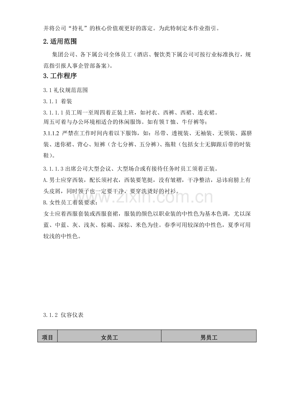 房地产公司员工行为规范作业指引模版.doc_第2页