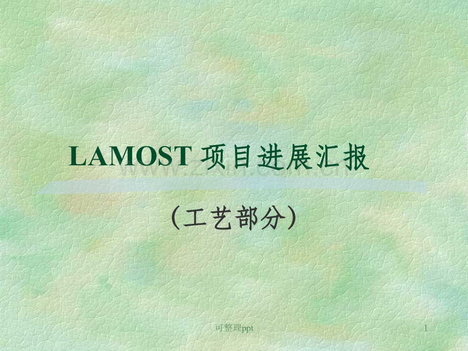 LAMOST项目进展汇报工艺部分.ppt_第1页