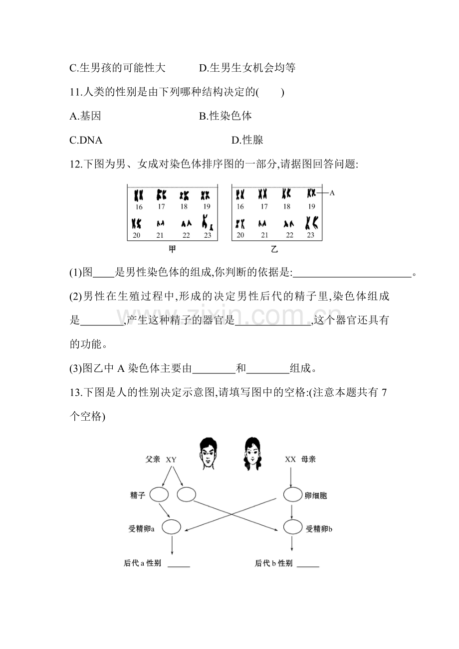 八年级生物上学期达标检测训练题16.doc_第3页