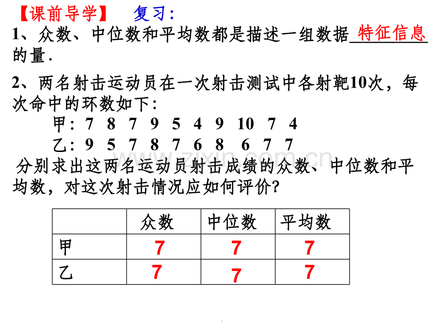 用样本的数字特征估计总体的数字特征(二)——标准差与方差-.ppt_第2页