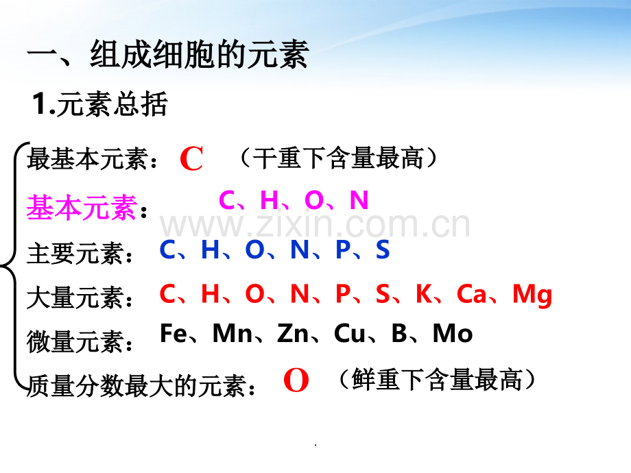 一轮复习用细胞中的元素和化合物.ppt_第2页