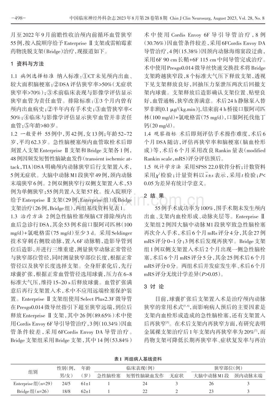 国产药物洗脱支架%28Bridge%29在颅内前循环血管狭窄中的应用.pdf_第2页