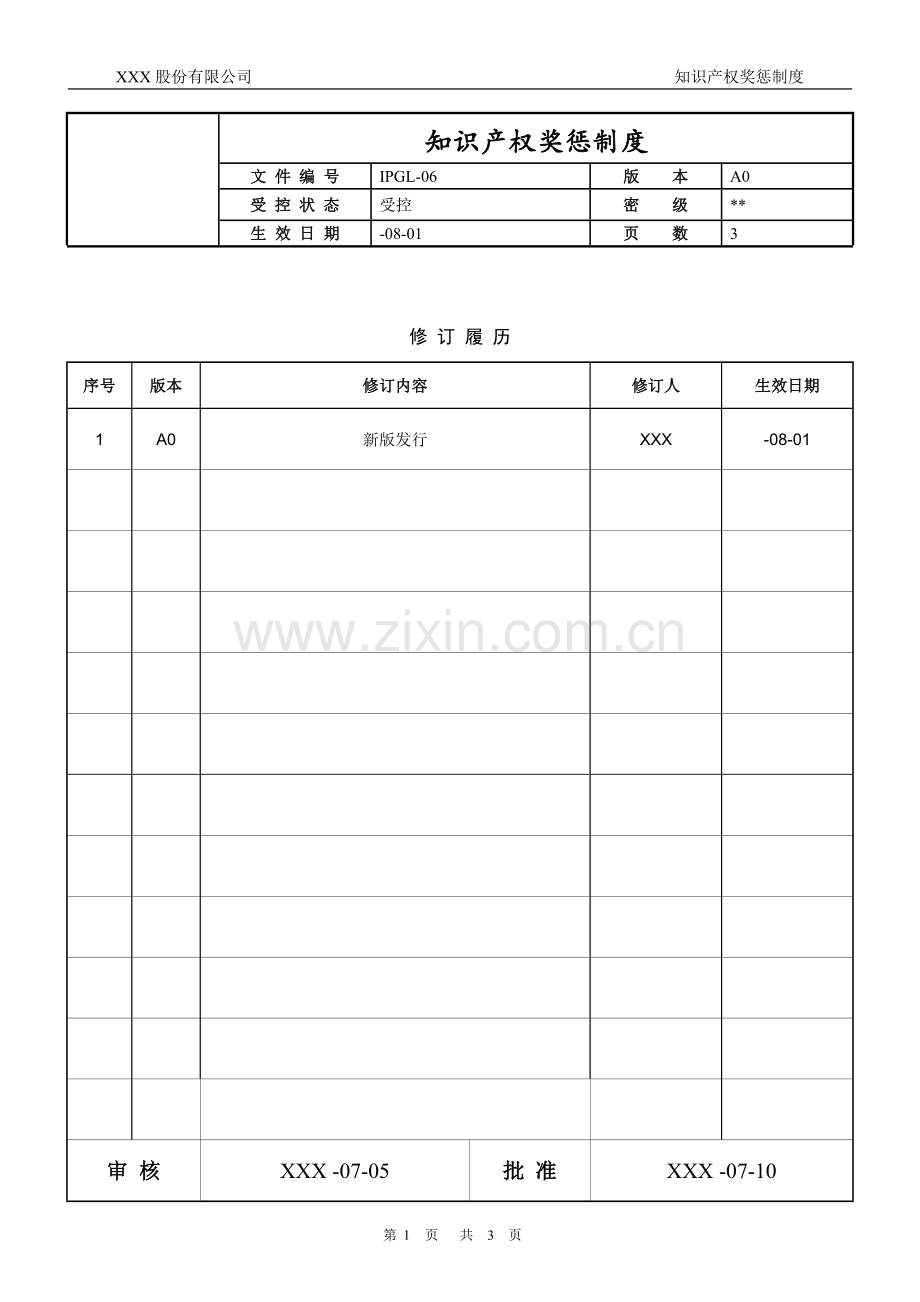 知识产权管理体系认证-06-知识产权奖罚制度.docx_第1页