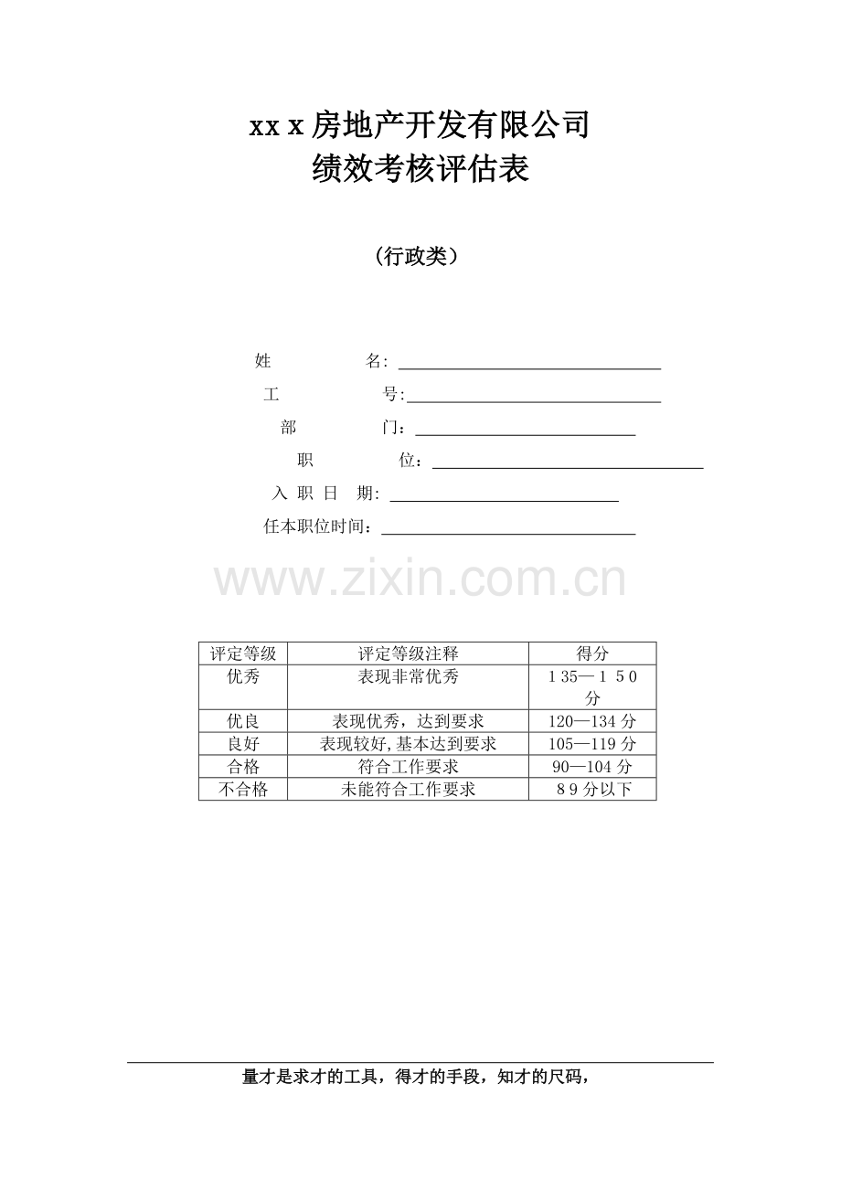 房地产公司xxx房地产开发有限公司[1]模版.docx_第1页