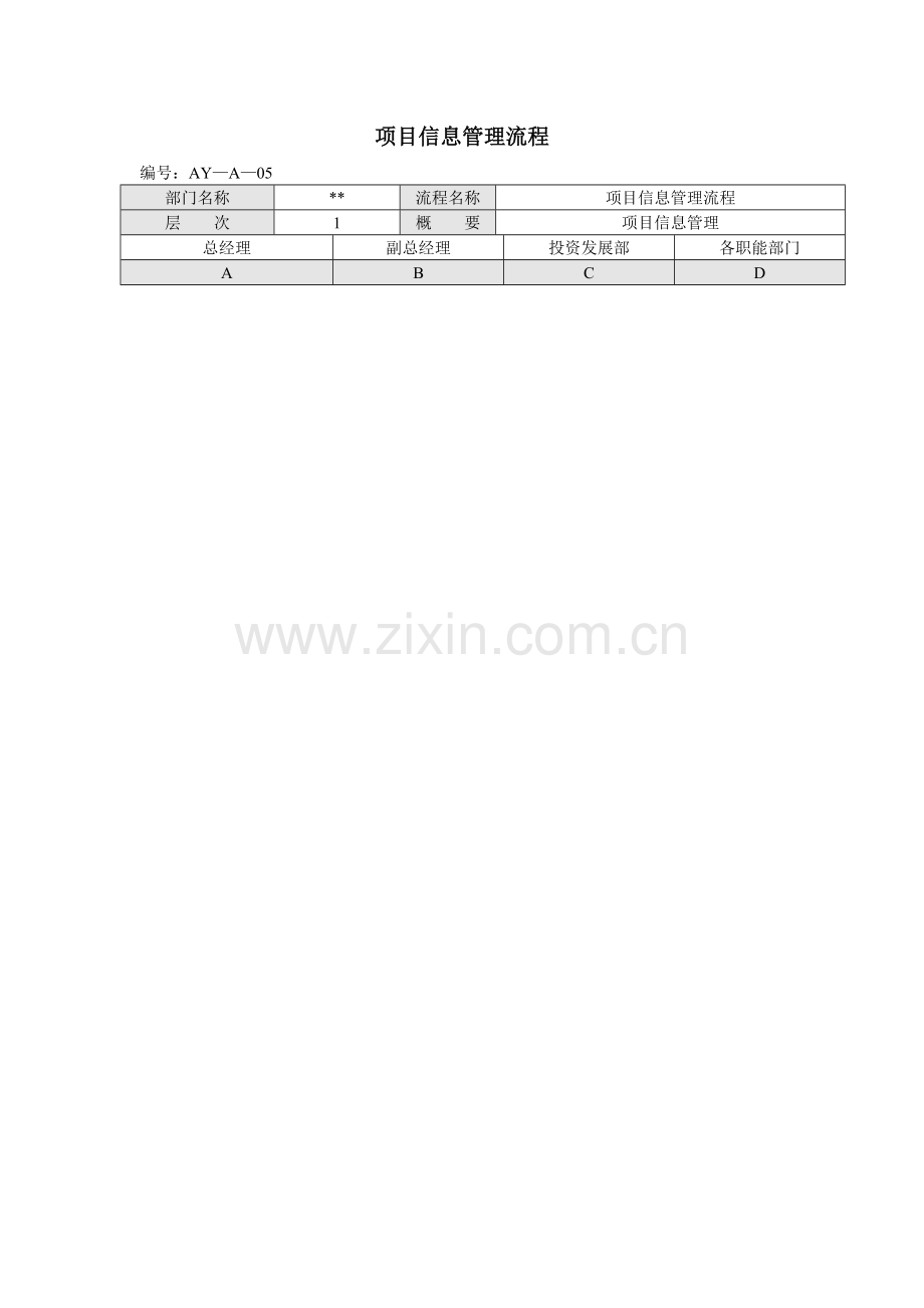 房地产公司项目信息管理流程模版.docx_第1页