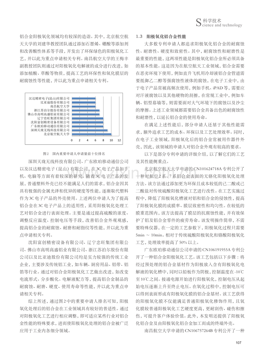 国内铝合金阳极氧化工艺专利分析.pdf_第2页