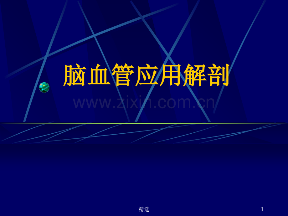 脑血管应用解剖CT.ppt_第1页