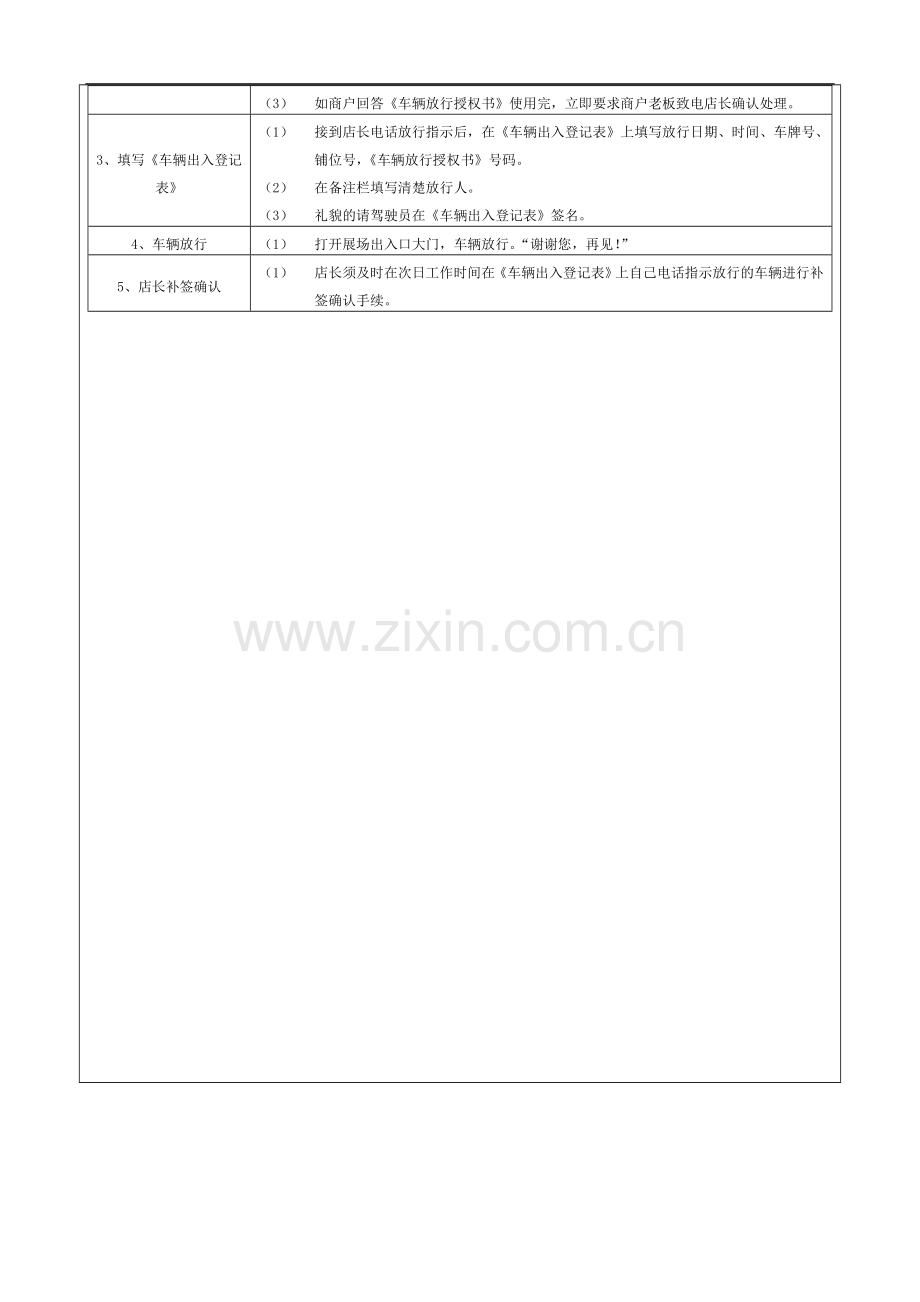 二手车公司-营运部非营业期间车辆放行流程模版.doc_第3页