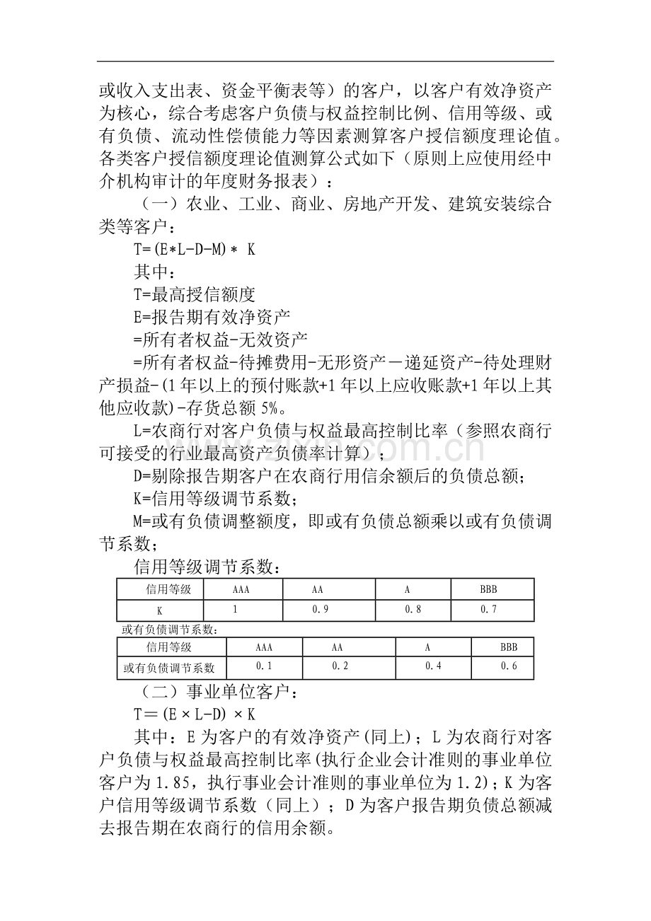 法人客户授信管理办法模版.docx_第3页