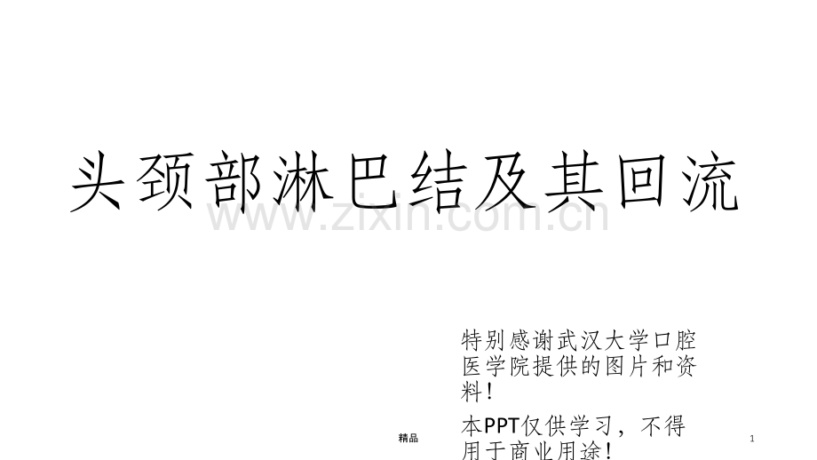 头颈部淋巴结及其回流ppt课件.ppt_第1页