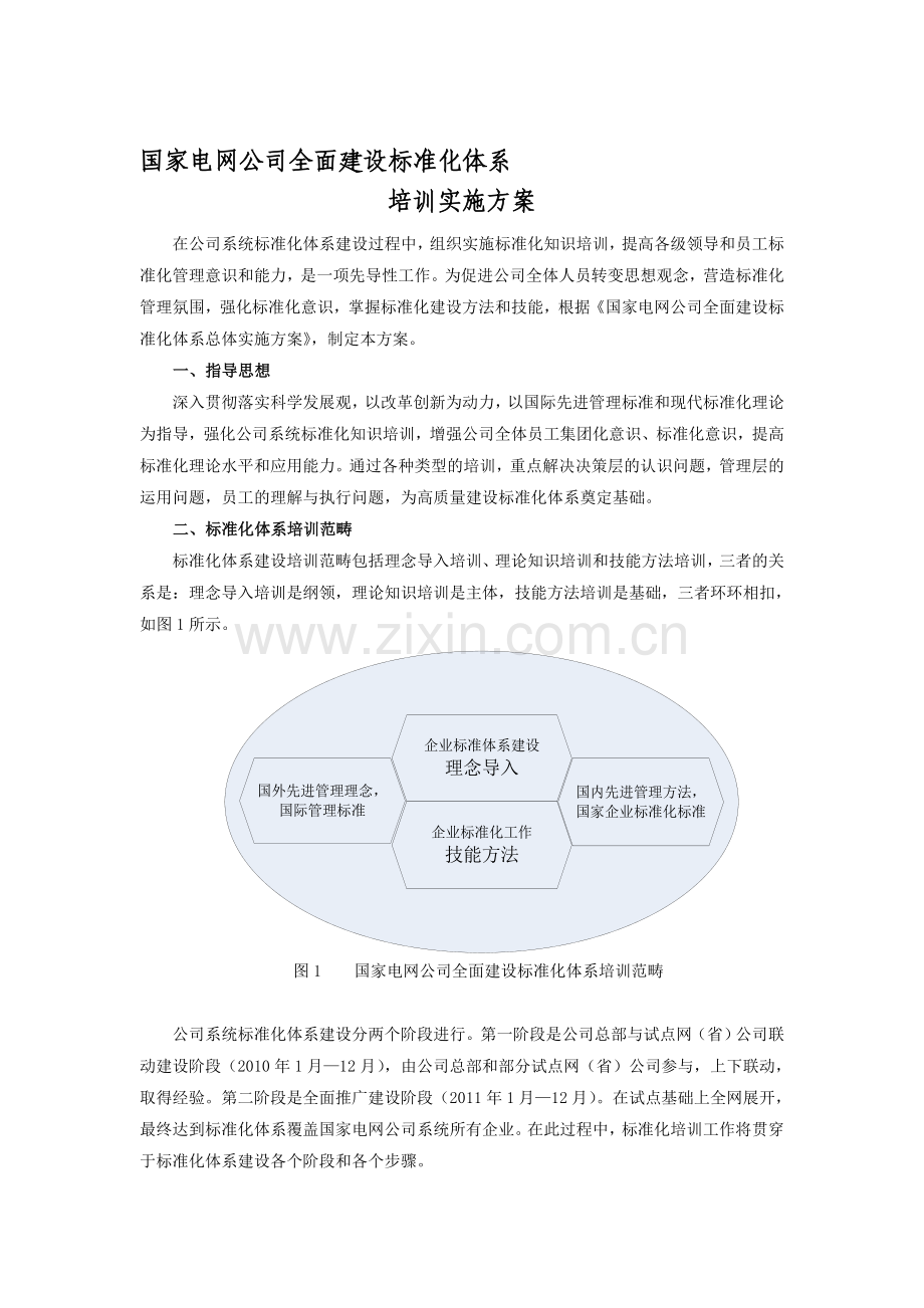 全面建设标准化体系培训实施方案(光3).doc_第1页