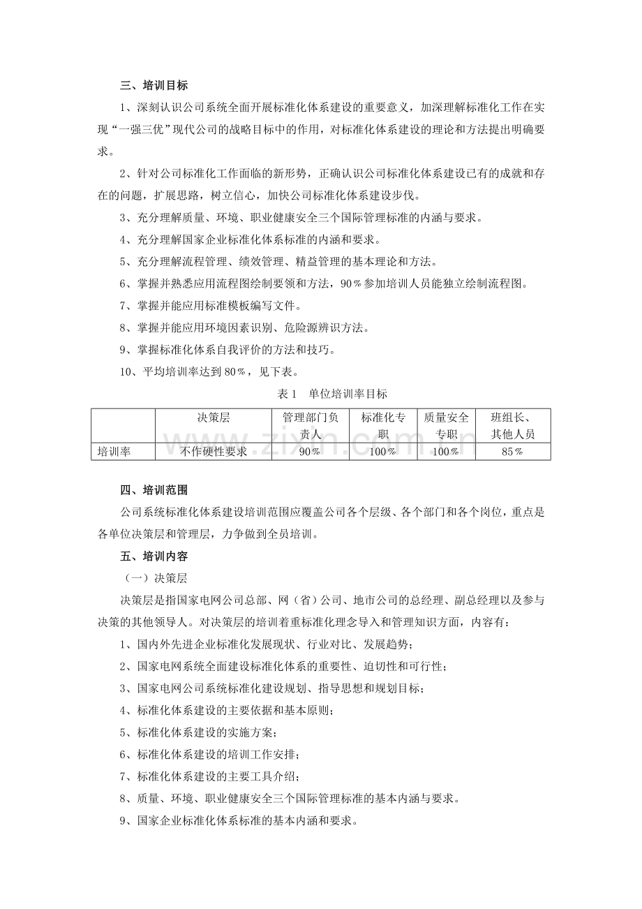 全面建设标准化体系培训实施方案(光3).doc_第2页