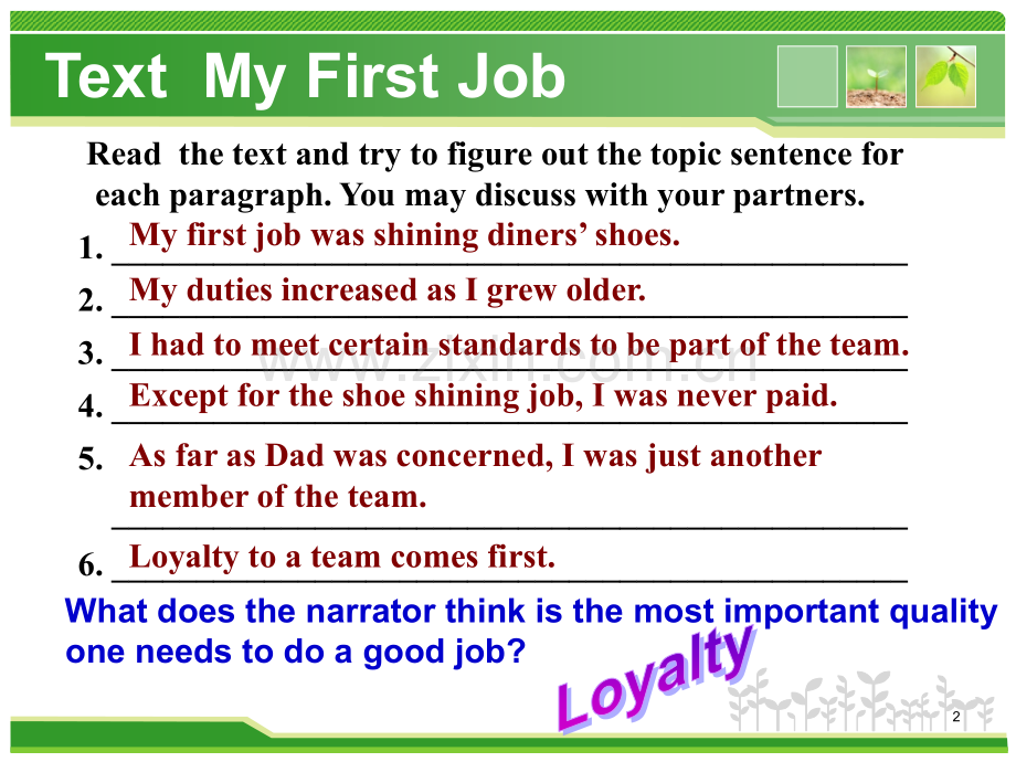 综合英语教程Unit1-My-first-job-Part-.ppt_第2页