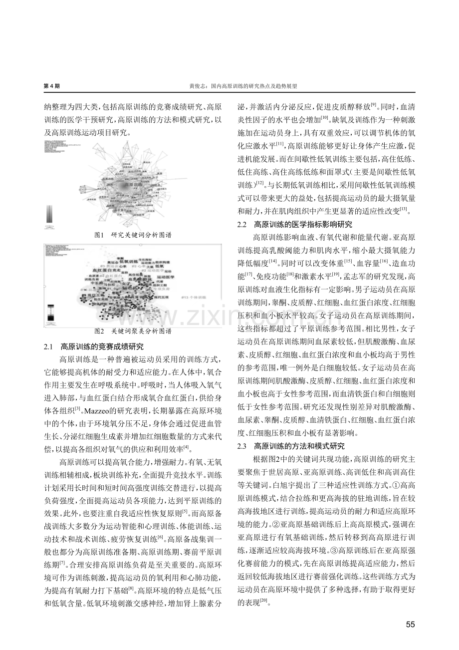 国内高原训练的研究热点及趋势展望——基于知识图谱可视化分析.pdf_第2页