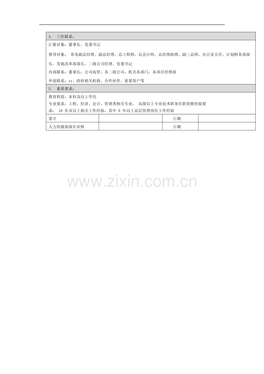 国有企业总经理、党委副书记岗位职责模版模版.docx_第3页