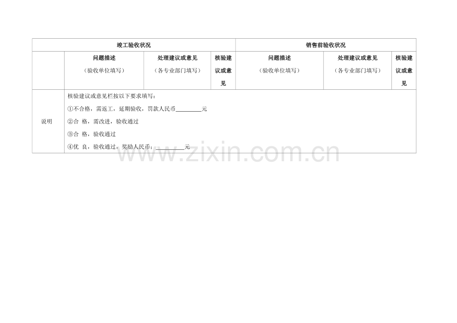 房地产公司-示范区竣工验收表.doc_第3页