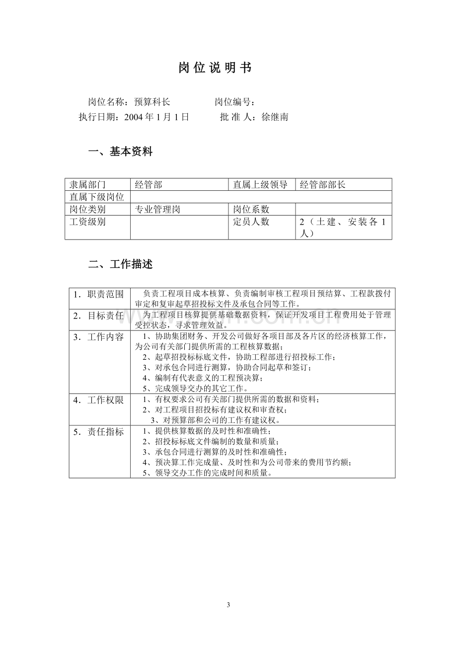 房地产公司经管部岗位职责模版.doc_第3页